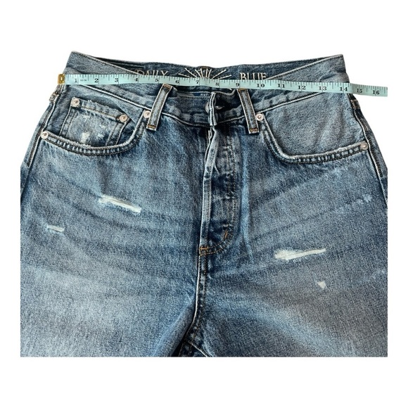 Daily Blue Hype Classic Cropped Jean in Tempest Japanese Rigid Denim Jeans NEW - Picture 7 of 14